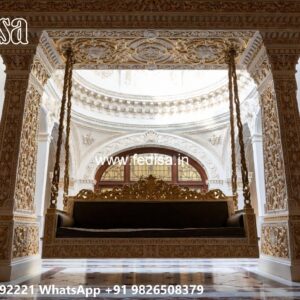 Wooden Swing Design with Antique Polish Finishing No-4566