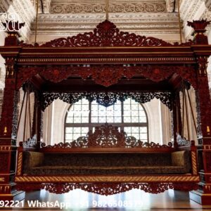 Wooden Swing Design for Traditional Indian Interior Decor No-4569