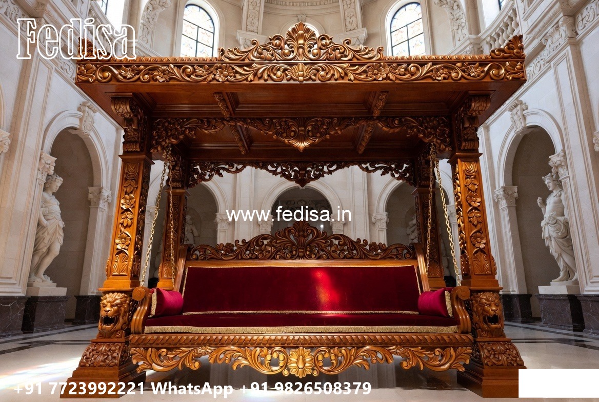 Luxury Wooden Swing Design with Decorative Chains No-4570