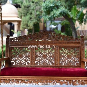 Wooden Swing Design for Comfortable Indoor Seating No-4579