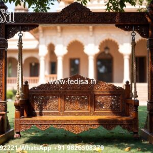 Royal Wooden Swing Design for Palace Style Interiors No-4580
