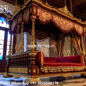 Wooden Swing Design with Beautiful Decorative Finish No-4587