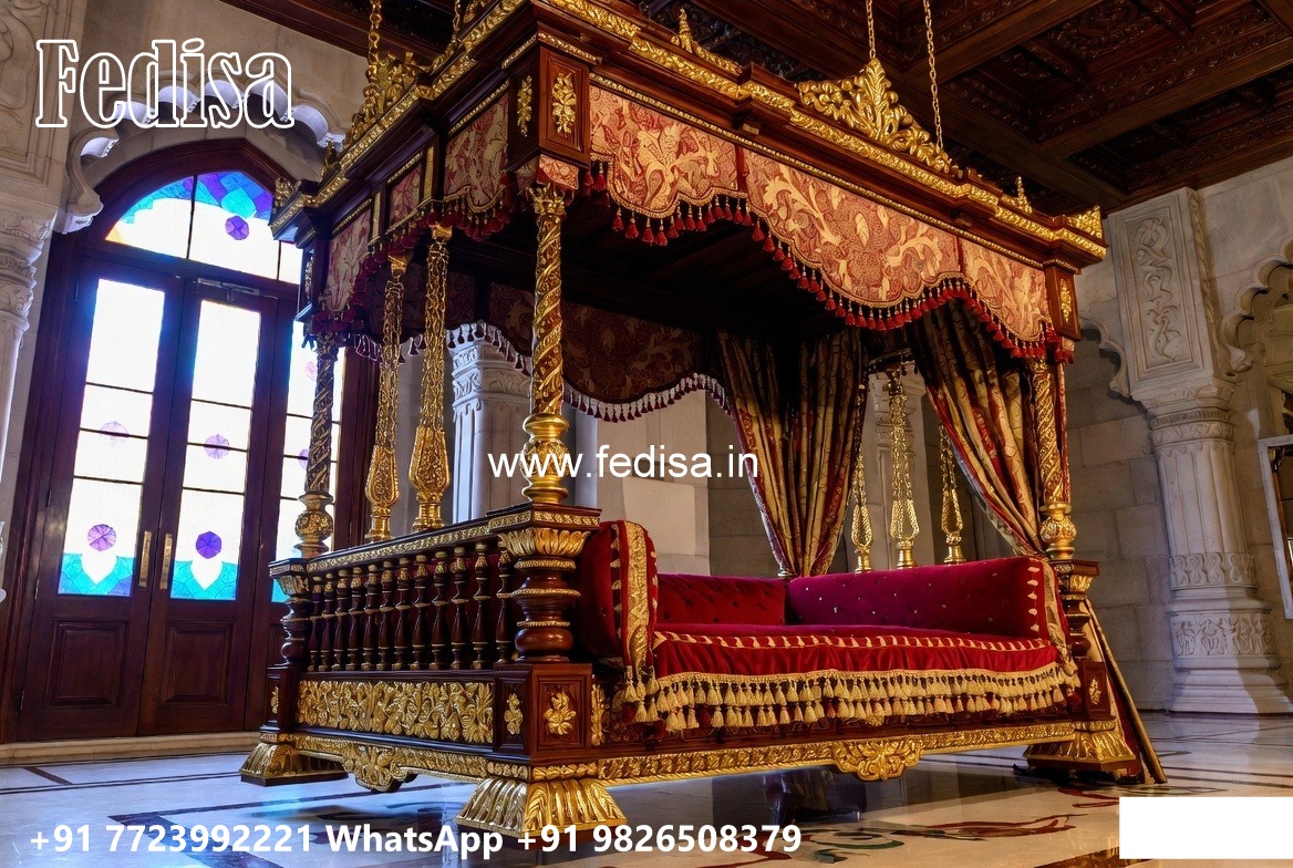 Wooden Swing Design with Beautiful Decorative Finish No-4587