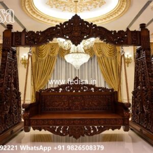 Wooden Swing Design for Luxury Lounge Interior Styling No-4588