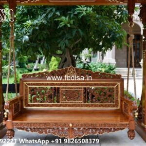 Wooden Swing Design with Traditional Indian Touch No-4592
