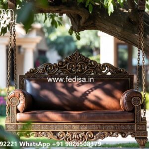 Wooden Swing Design for Elegant Family Sitting Space No-4593