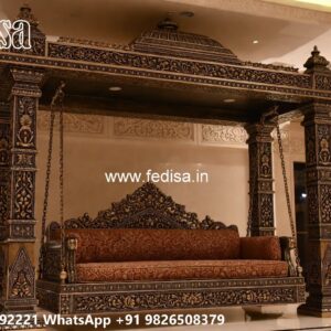 Stylish Wooden Swing Design for Indoor Comfort Area No-4596