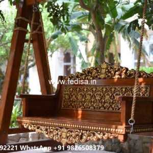 Wooden Swing Design with Luxury Teak Wood Finish No-4599