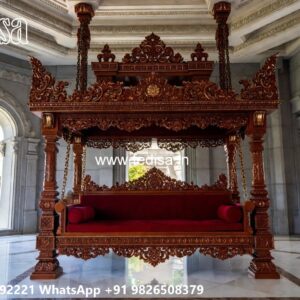 Luxury Swing Design with Decorative Floral Carvings No-4622