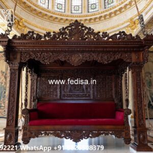 Wooden Classic Swing Design with Elegant Cushion Seating No-4716