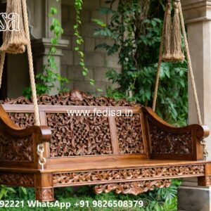 Classic Swing Design with Artistic Wooden Carvings No-4789