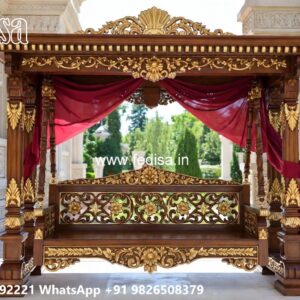 Handcrafted Royal Swing Design with Floral Carving Details No-4810