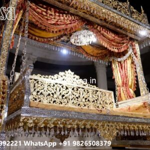 Artistic Wood Carving Swing Design for Elegant Interiors No-4867