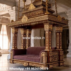 Wood Carving Swing Design Ideas for Sophisticated Interiors No-4872