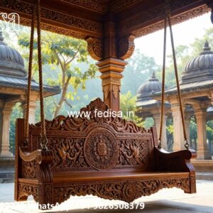 Wood Carving Swing Design for Modern Traditional Homes No-4882