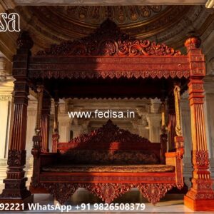 Wood Carving Swing Design with Antique Wooden Texture No-4890