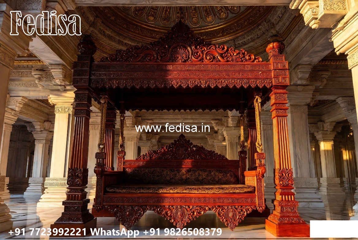 Wood Carving Swing Design with Antique Wooden Texture No-4890