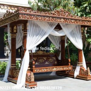 Premium Wood Carving Swing Design with Decorative Carvings No-4912