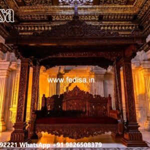 Indoor Wood Carving Swing Design for Elegant Sitting Areas No-4916