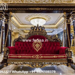 Luxury Wood Carving Swing Design with Palace Inspired Look No-4917