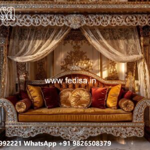 Traditional Wood Carving Swing Design with Elegant Finish No-4921