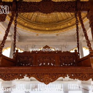 Luxury Wood Carving Swing Design for Stylish Living Spaces No-4924