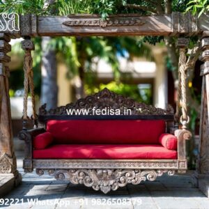 Premium Wood Carving Swing Design with Wooden Elegance No-4931