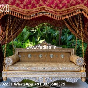 Artistic Wood Carving Swing Design with Antique Appeal No-4932