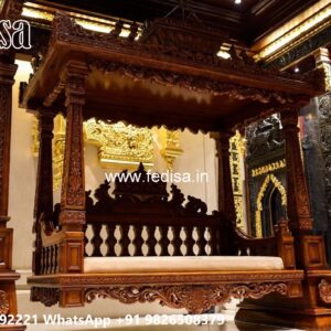 Luxury Wood Carving Swing Design for Spacious Family Rooms No-4933