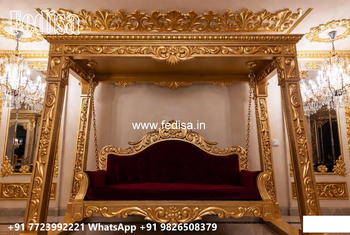 Indoor Wood Carving Swing Design for Relaxing Luxury Spaces No-4943