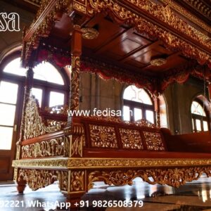 Premium Wood Carving Swing Design for Luxury Hall Decor No-4946