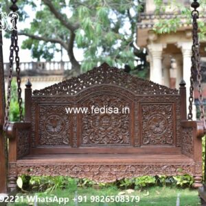 Traditional Wooden Swing Design for Indian Homes No-4953