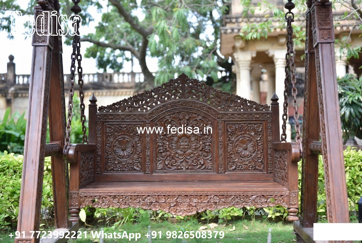 Traditional Wooden Swing Design for Indian Homes No-4953