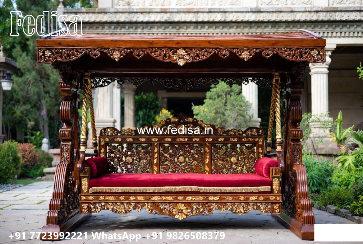 Luxury Teak Wood Swing Design for Elegant Homes No-4967