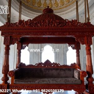 Royal Maharaja Wooden Swing Design for Luxury Homes No-4975
