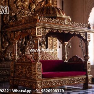 Luxury Wooden Jhula Design for Hall Interior Styling No-4983