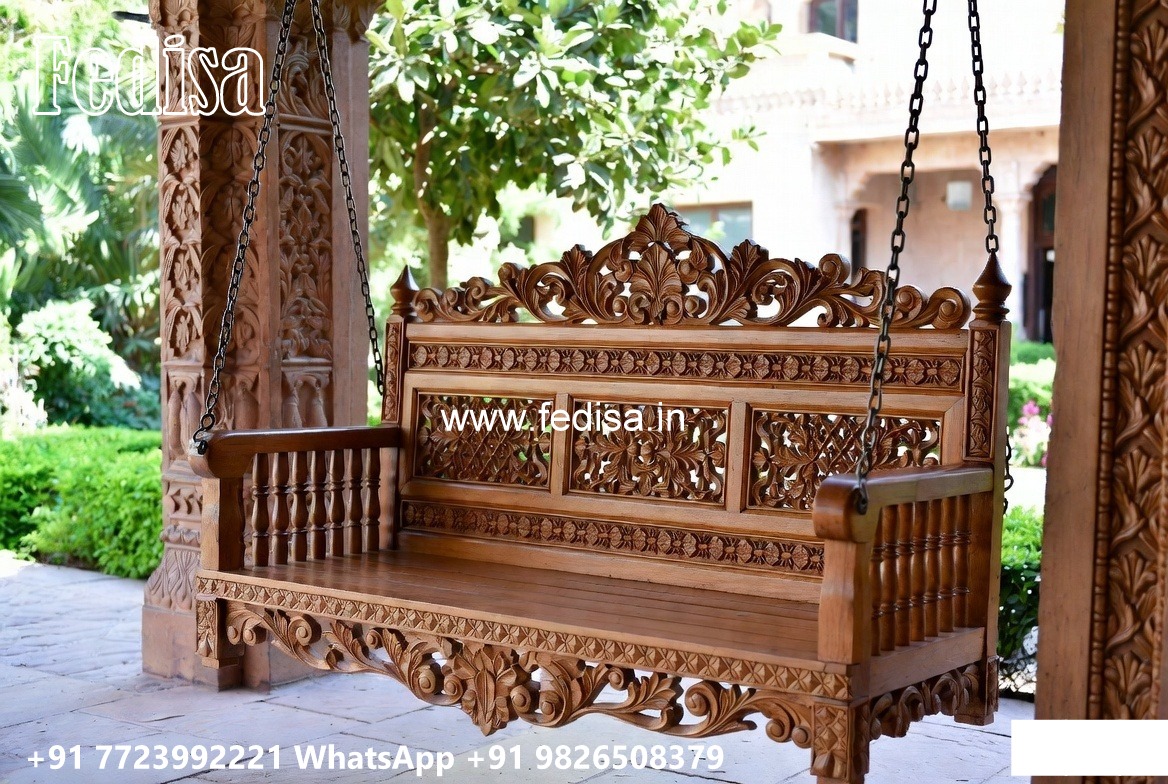 Modern Hanging Wooden Swing Design for Home Interiors No-4989