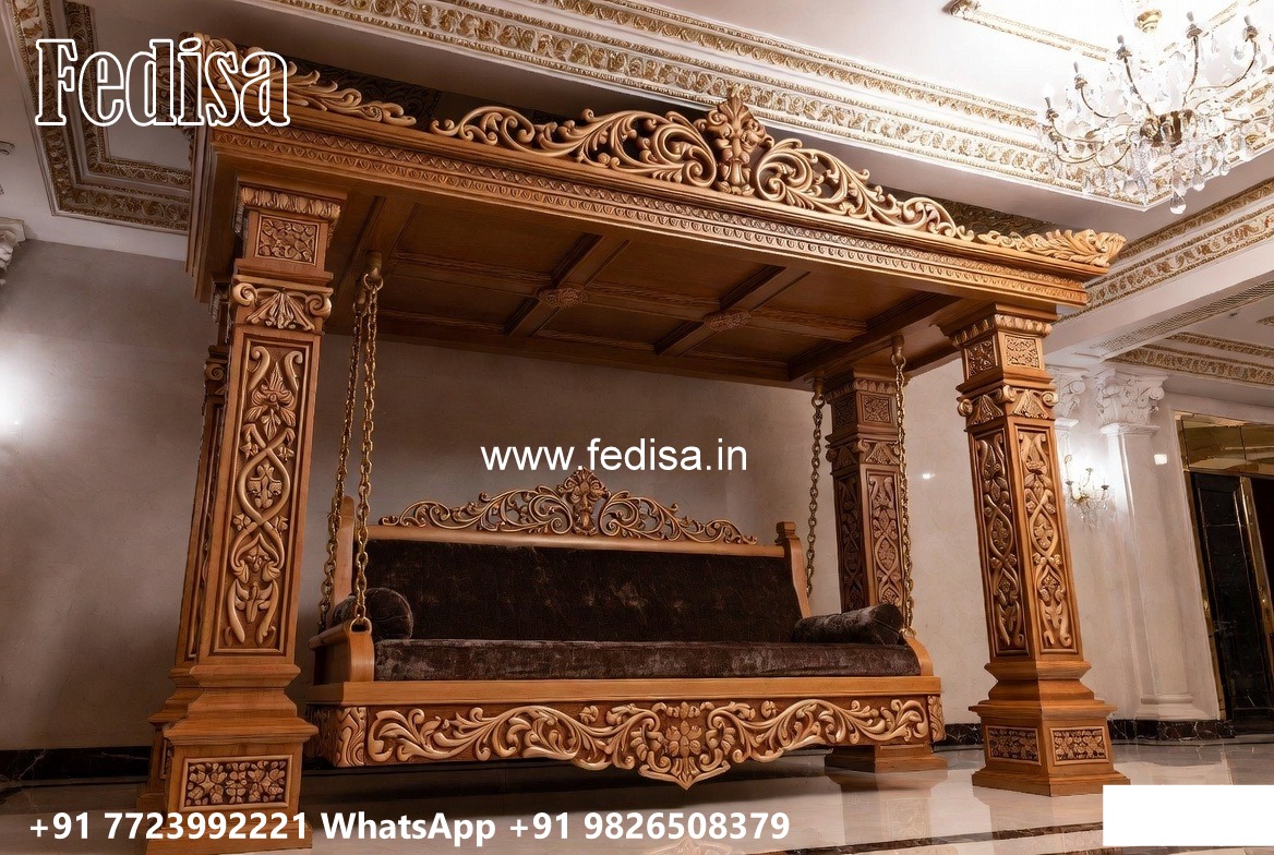 Modern Wooden Swing Design with Sleek Finishing Style No-4995