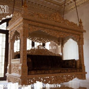 Luxury Wooden Swing Design for Spacious Hall Interiors No-5005