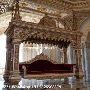 Wooden Swing Design with Comfortable Cushion Seating No-5006