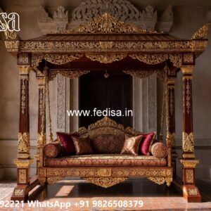 Stylish Wooden Swing Design for Elegant Home Ambience No-5007