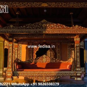 Wooden Swing Design with Vintage Traditional Craft Style No-5012