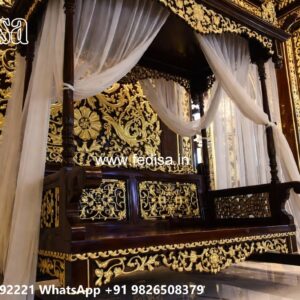 Elegant Wooden Swing Design for Luxury Drawing Rooms No-5013