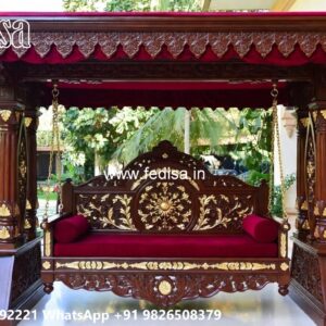 Wooden Swing Design with Antique Polish Finishing No-5016