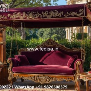 Luxury Wooden Swing Design with Decorative Chains No-5020