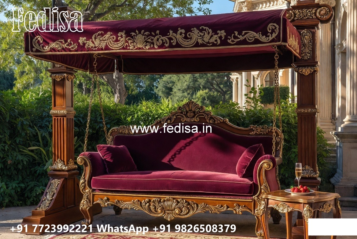 Luxury Wooden Swing Design with Decorative Chains No-5020