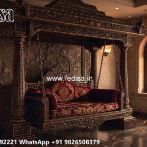 Wooden Swing Design with Traditional Handcrafted Beauty No-5028