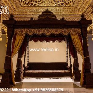 Wooden Swing Design for Comfortable Indoor Seating No-5029