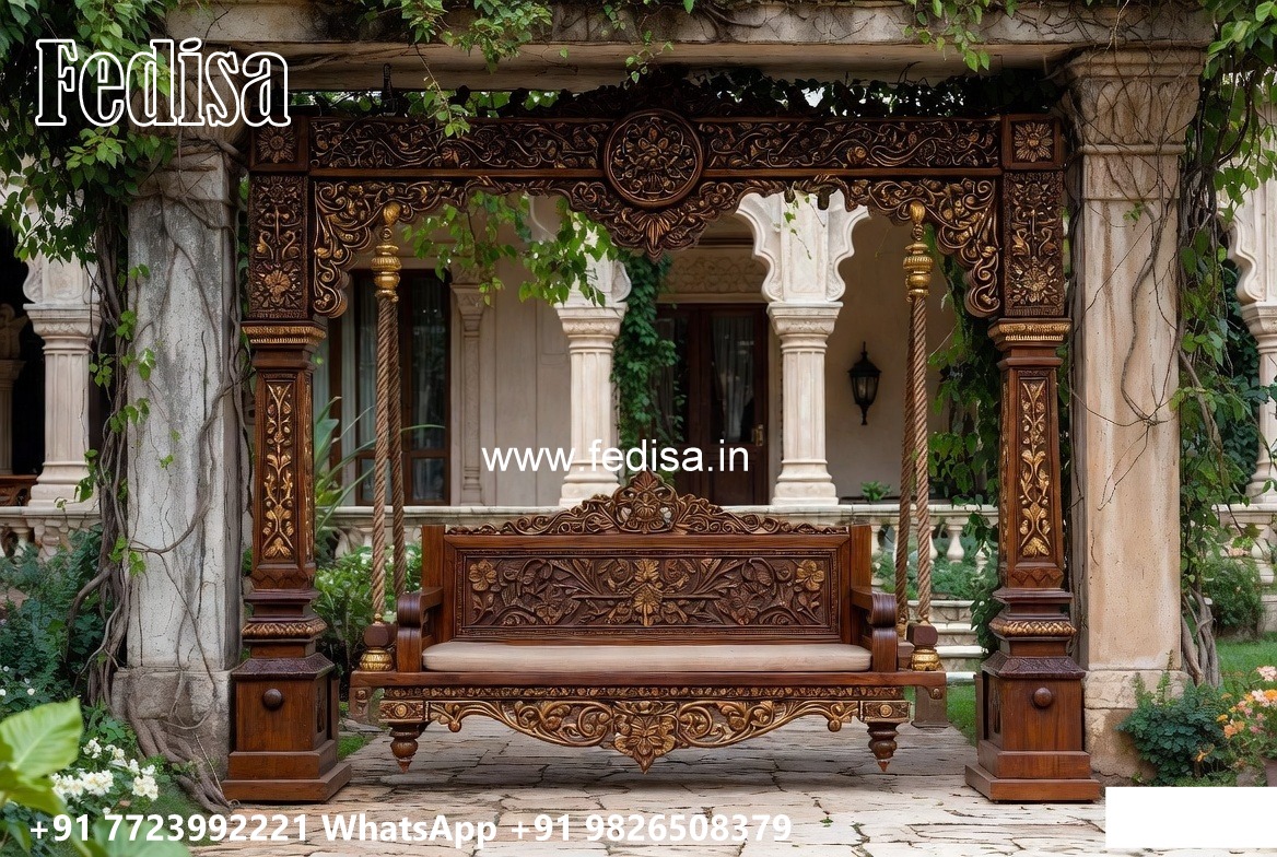 Wooden Swing Design with Rich Traditional Craftsmanship No-5035