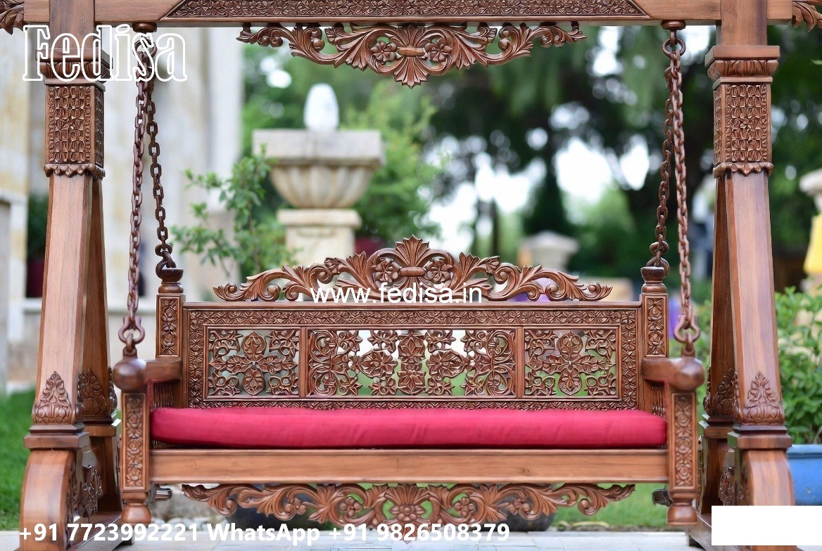 Wooden Swing Design for Elegant Family Sitting Space No-5043